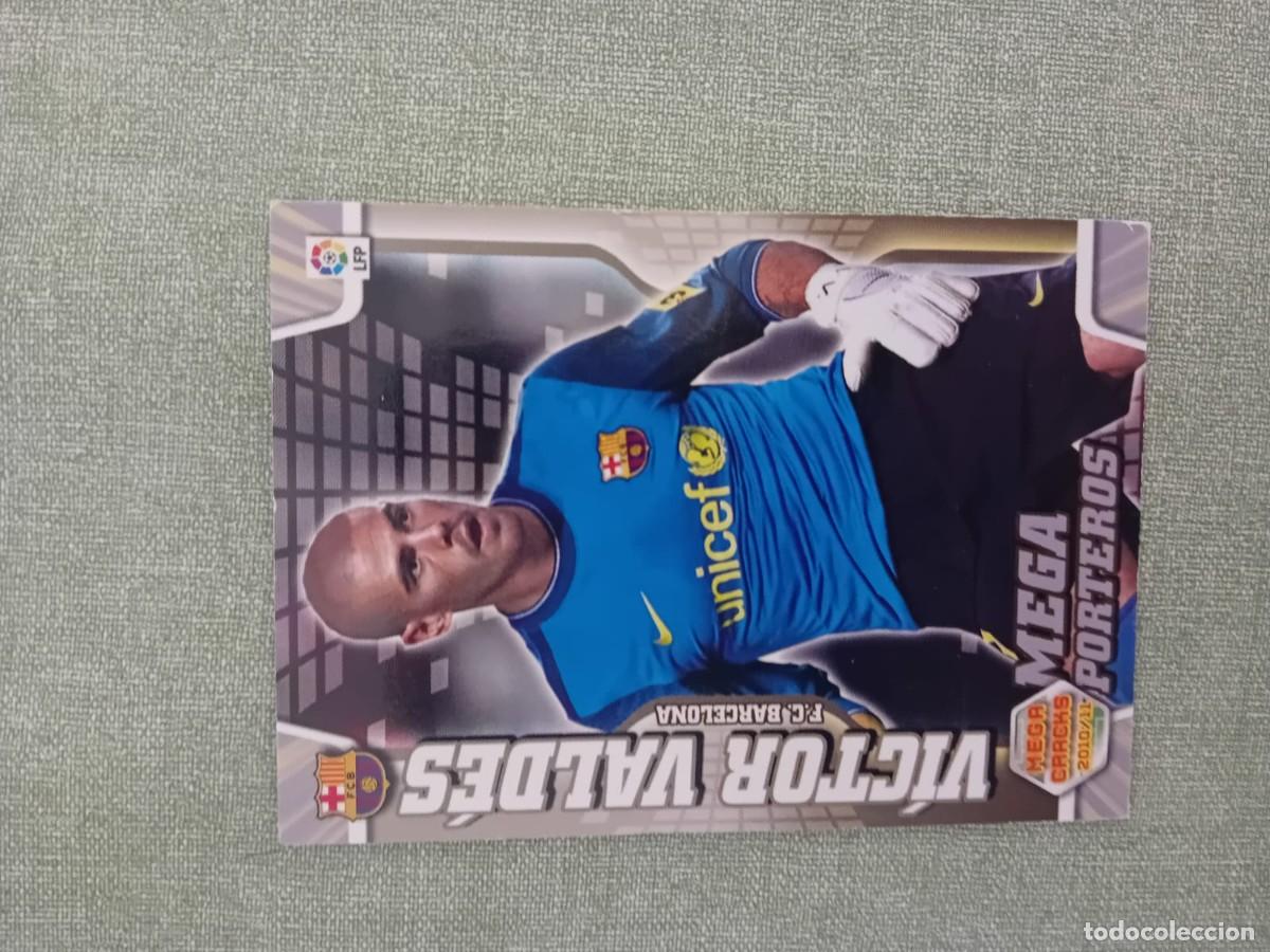 Coleccionismo cromos antiguos: V&iacute;ctor Vald&eacute;s Fc Barcelona 400 Mega porteros Megacracks 10/11