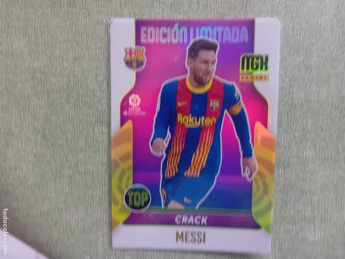 Coleccionismo cromos antiguos: Edici&oacute;n Limitada, Leo Messi, FC Barcelona, TOP Crack, Panini Megacracks 2021 2022 21 22