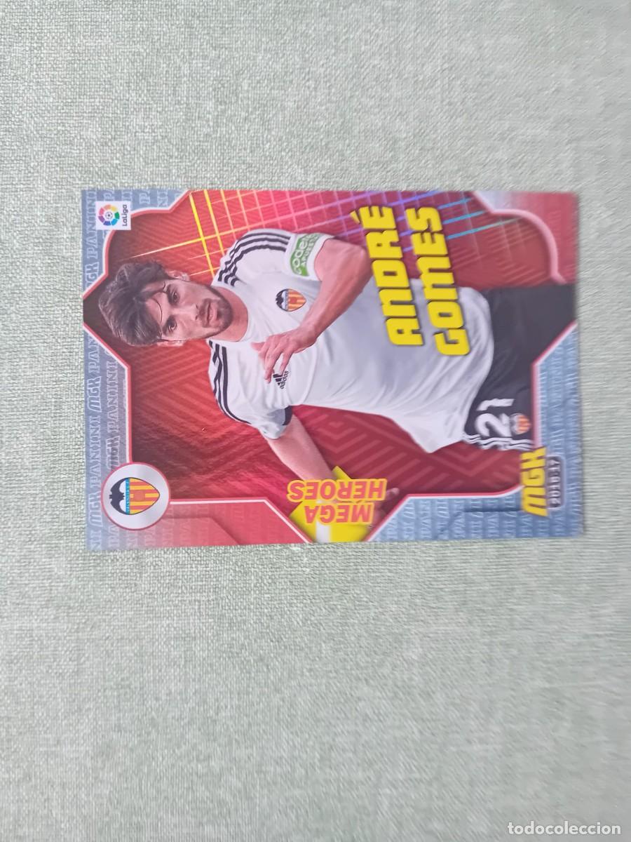 Coleccionismo cromos antiguos: Andr&eacute; Gomes Mega H&eacute;roes 511 Valencia Megacracks 16-17