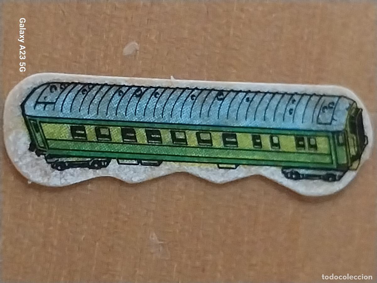 Sammeln alte Sammelbilder: BIMBO AVENTURA DEL TREN &Ntilde;O 1975 VAG&Oacute;N PASAJEROS * CROMO RECUPERADO SIN NUMERAR 3.3CMS LARGO