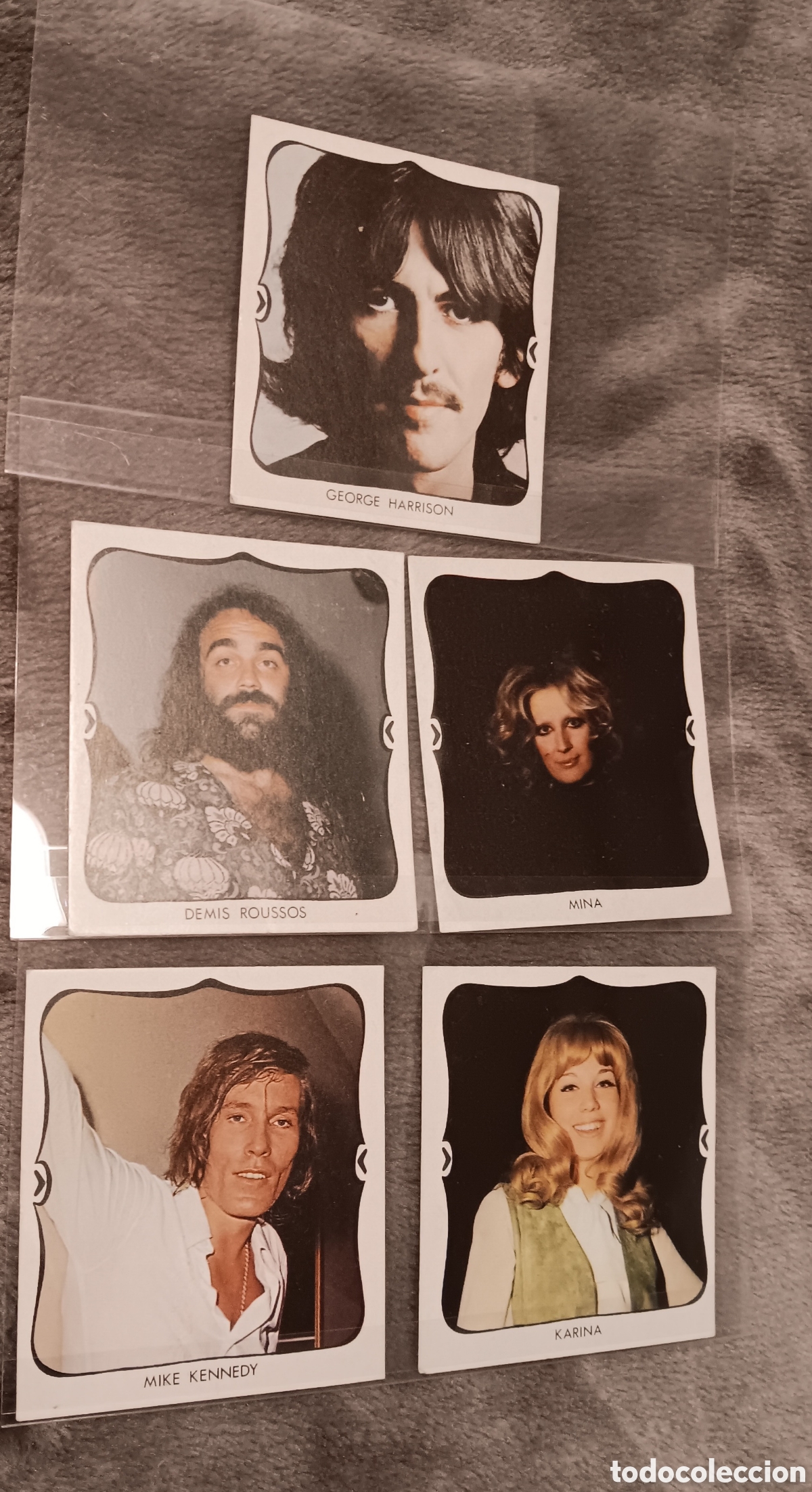Coleccionismo cromos antiguos: CROMO BEATLES HARRISON KARINA BRAVOS DEMIS MINA ESPA&Ntilde;A