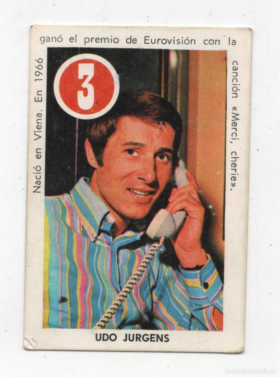 Coleccionismo cromos antiguos: CROMO / CARTA FHER UDO JURGENS ASES Y ESTRELLAS A&Ntilde;O 1969 IMAGEN DOS CARAS