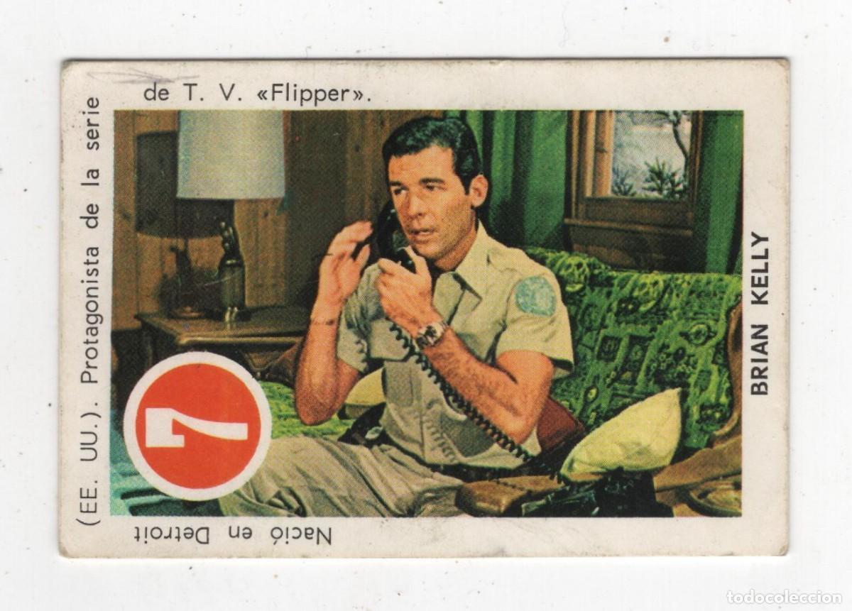 Coleccionismo cromos antiguos: CROMO / CARTA FHER BRIAN KELLY (FLIPPER) ASES Y ESTRELLAS A&Ntilde;O 1969 IMAGEN DOS CARAS