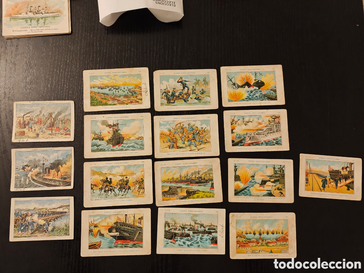 Coleccionismo cromos antiguos: [Reservado] 16 cromos Guerra ruso-japonesa