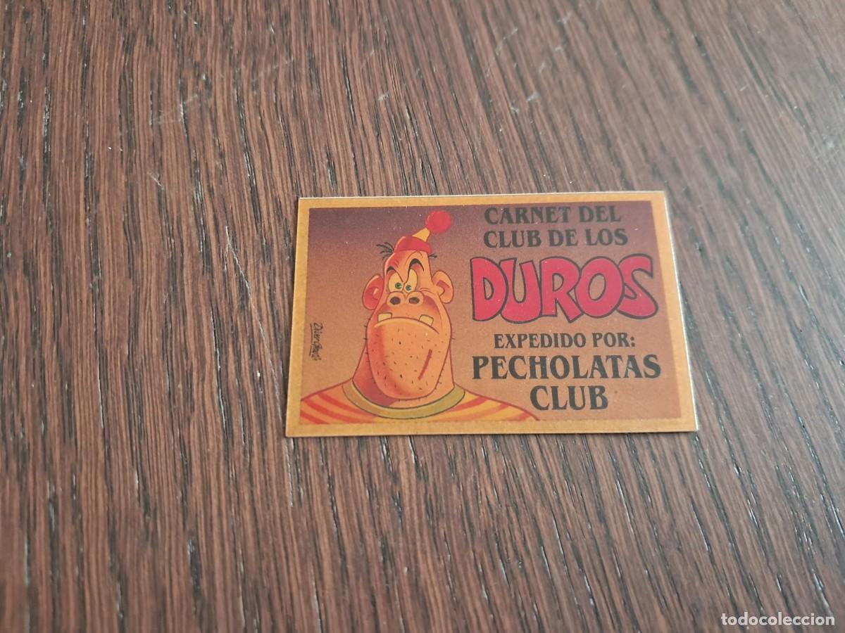 Coleccionismo cromos antiguos: cromo adhesivo de bollycao, bolly-carnet, carnet del club de los duros. sin pegar.