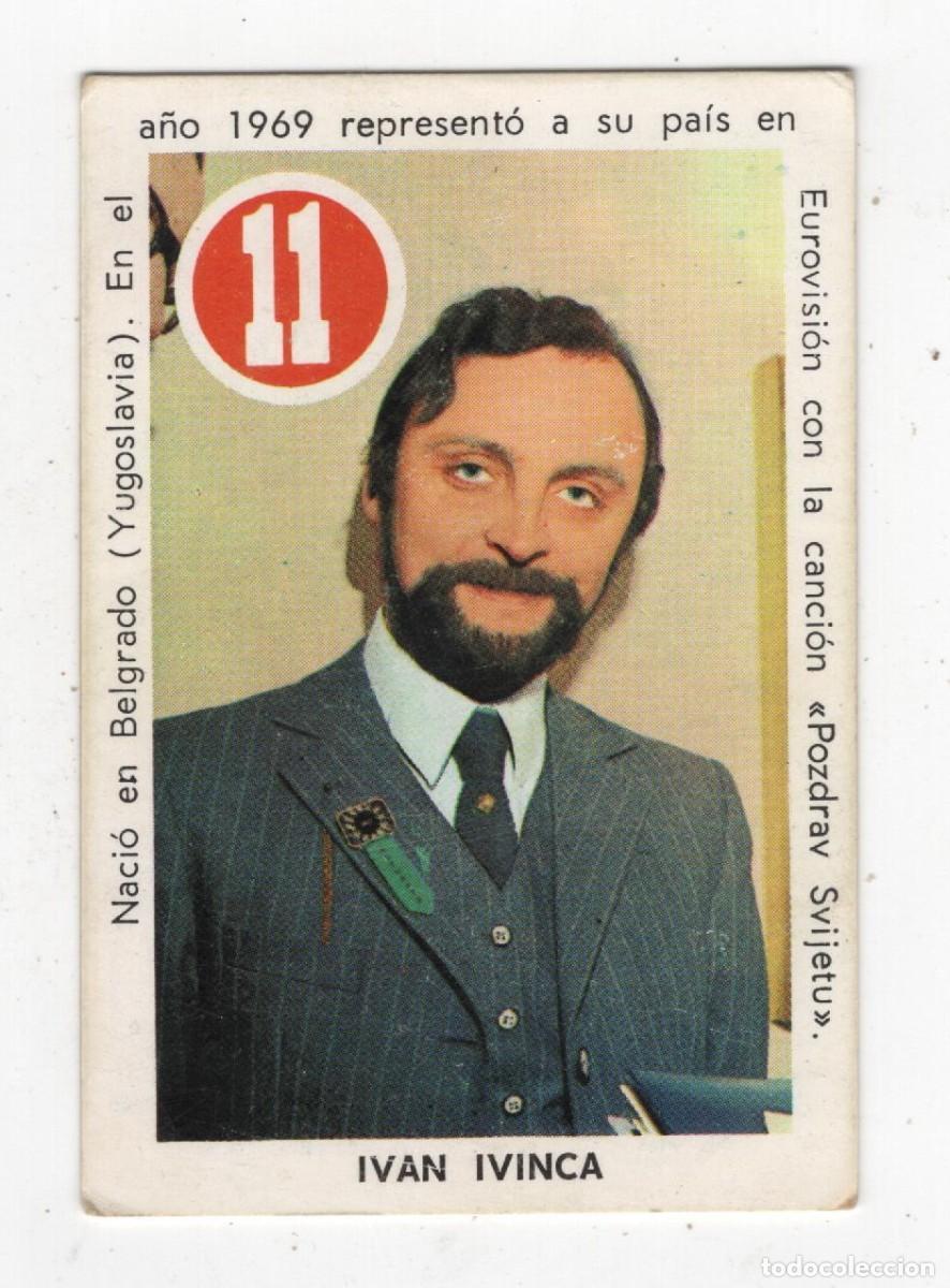 Coleccionismo cromos antiguos: CROMO / CARTA FHER IVAN IVINCA (EUROVISION) ASES Y ESTRELLAS A&Ntilde;O 1969 IMAGEN DOS CARAS