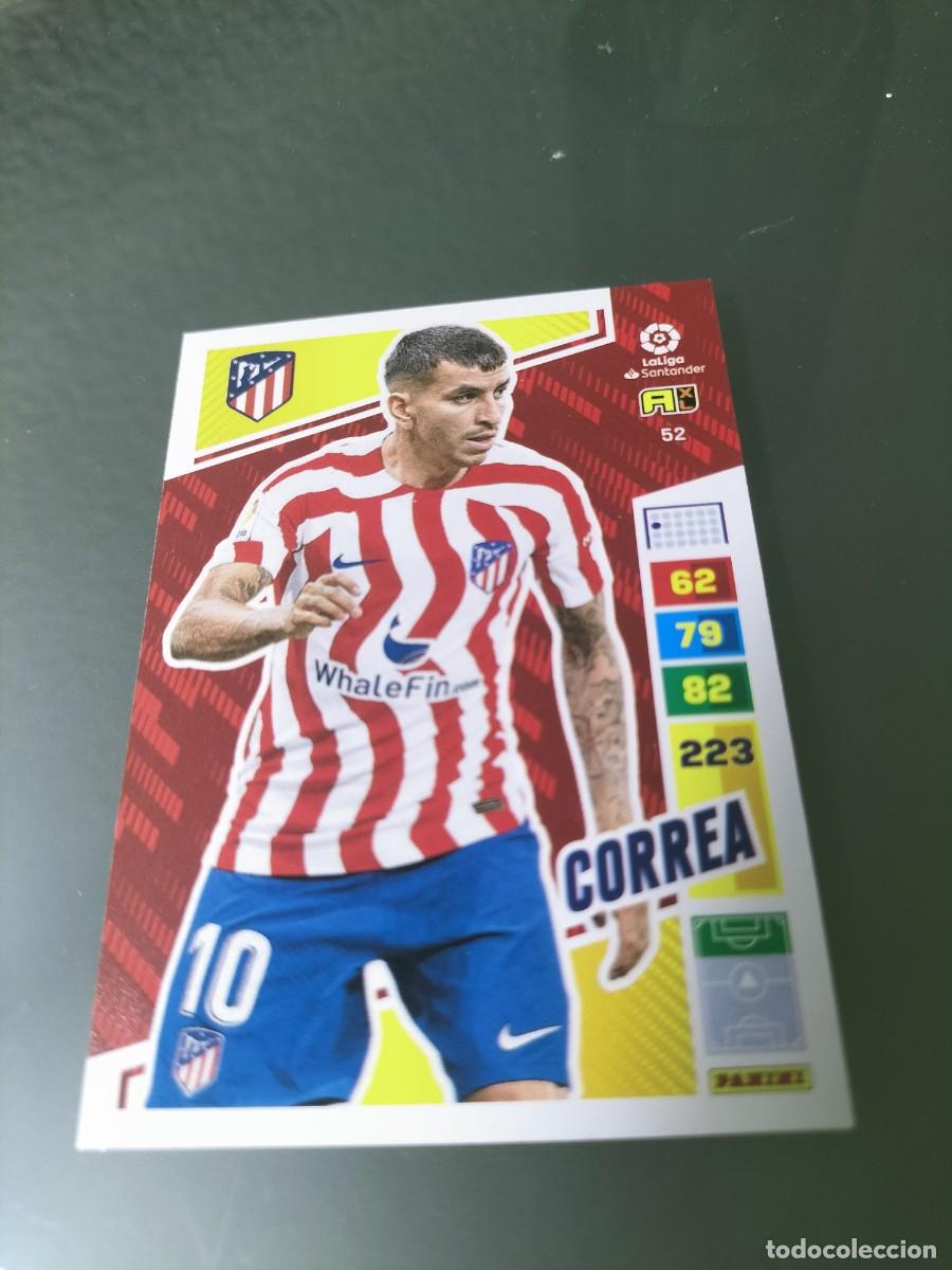Coleccionismo cromos antiguos: 1 CROMO FICHA PANINI ADRENALYN 2022-2023 22-23 ATLETICO MADRID 52 CORREA