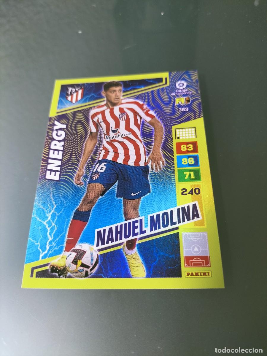 Coleccionismo cromos antiguos: 1 CROMO FICHA PANINI ADRENALYN 2022-2023 22-23 ATLETICO MADRID 363 NAHUEL MOLINA ( ENERGY