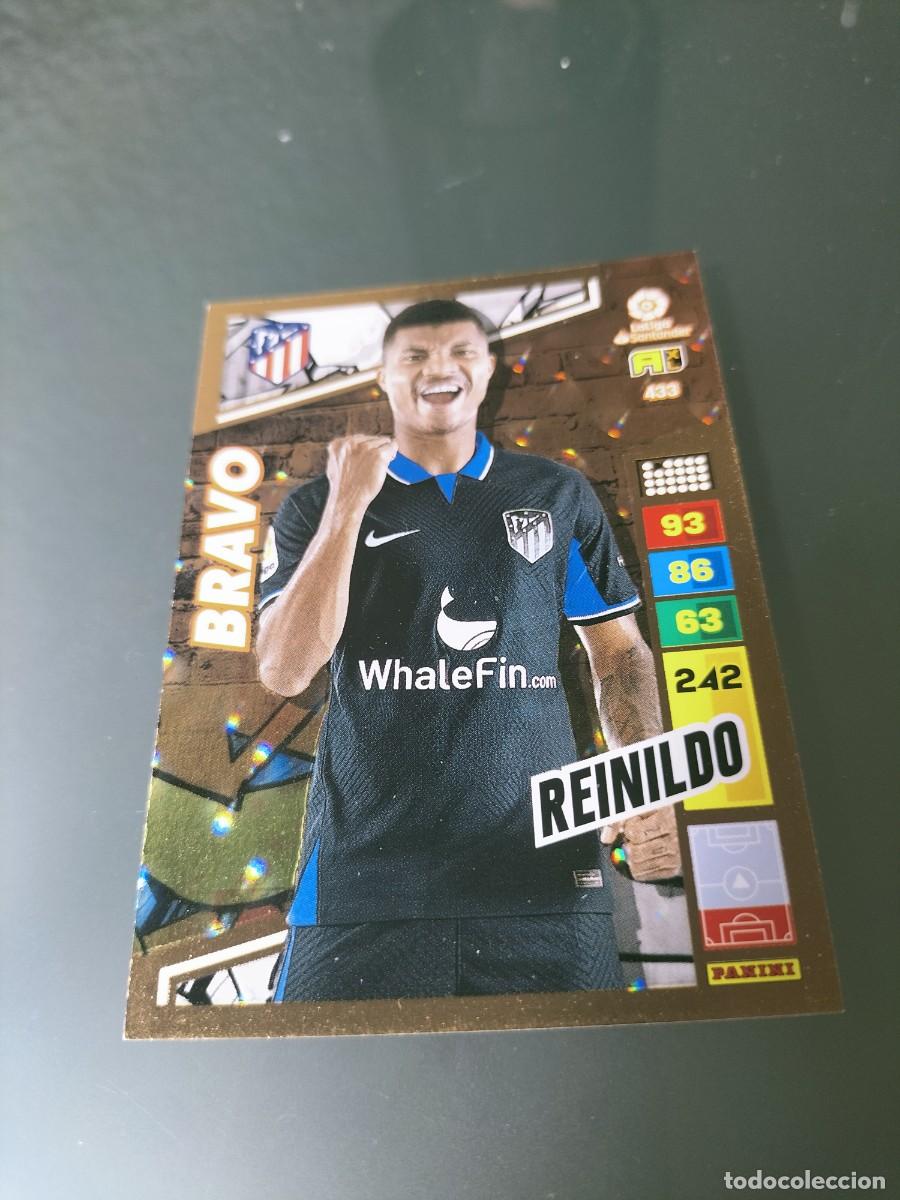 Coleccionismo cromos antiguos: 1 CROMO FICHA PANINI ADRENALYN 2022-2023 22-23 ATLETICO MADRID 433 REINILDO ( BRAVO