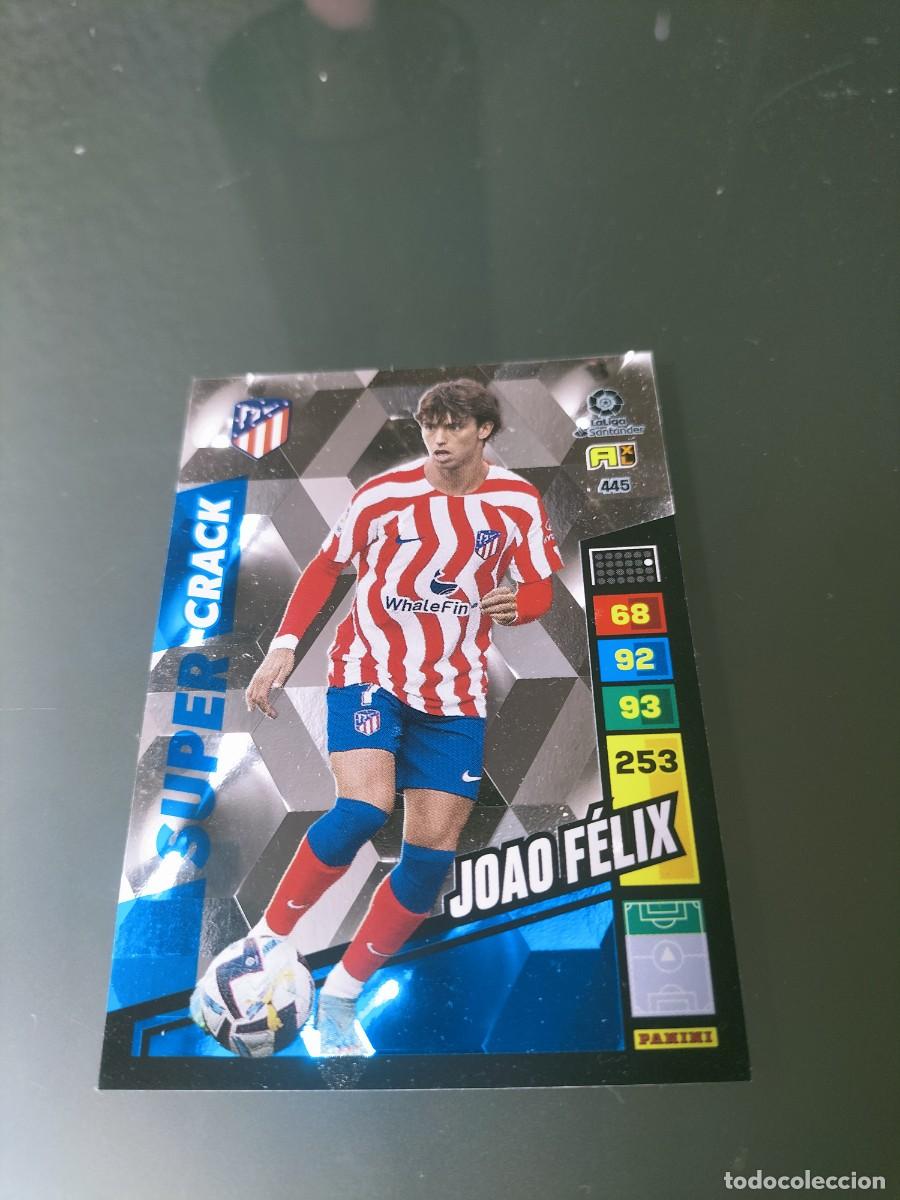 Coleccionismo cromos antiguos: 1 CROMO FICHA PANINI ADRENALYN 2022-2023 22-23 ATLETICO MADRID 445 JOAO FELIX ( SUPER CRACK