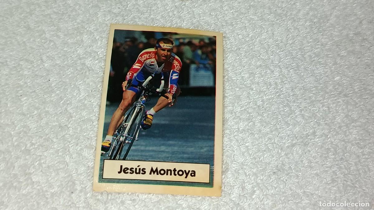 Coleccionismo cromos antiguos: BIMBO BIMBOCAO : ANTIGUO CROMO N&ordm; 36 LA VUELTA CICLISTA DE BIMBO - JESUS MONTOYA - A&Ntilde;OS 90 SIN PEGAR