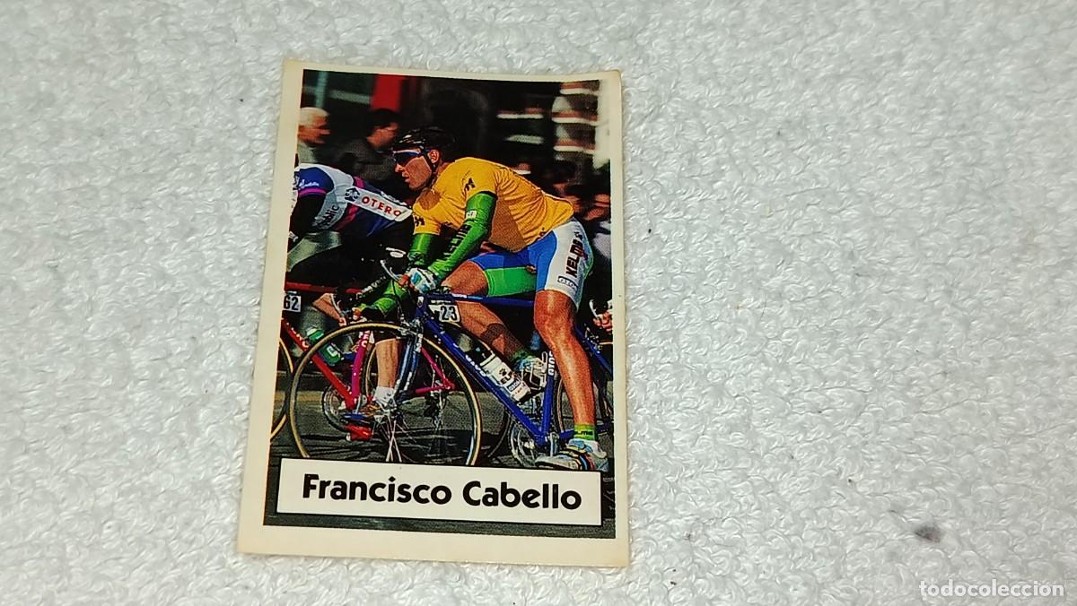 Coleccionismo cromos antiguos: BIMBO BIMBOCAO : ANTIGUO CROMO N&ordm; 53 LA VUELTA CICLISTA DE BIMBO FRANCISCO CABELLO A&Ntilde;OS 90 SIN PEGAR