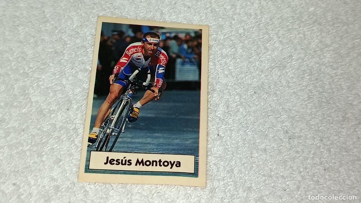 Coleccionismo cromos antiguos: BIMBO BIMBOCAO : ANTIGUO CROMO N&ordm; 36 LA VUELTA CICLISTA DE BIMBO - JESUS MONTOYA - A&Ntilde;OS 90 SIN PEGAR