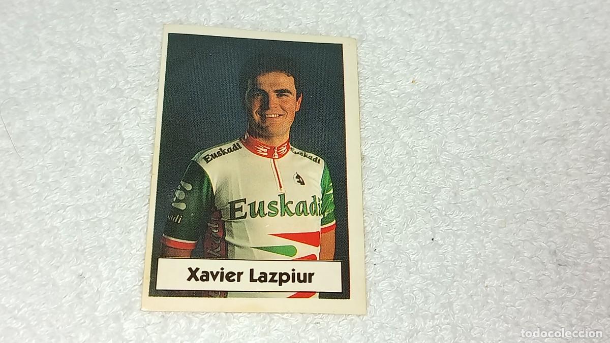 Coleccionismo cromos antiguos: BIMBO BIMBOCAO : ANTIGUO CROMO N&ordm; 46 LA VUELTA CICLISTA DE BIMBO - XAVIER LAZPIUR A&Ntilde;OS 90 SIN PEGAR