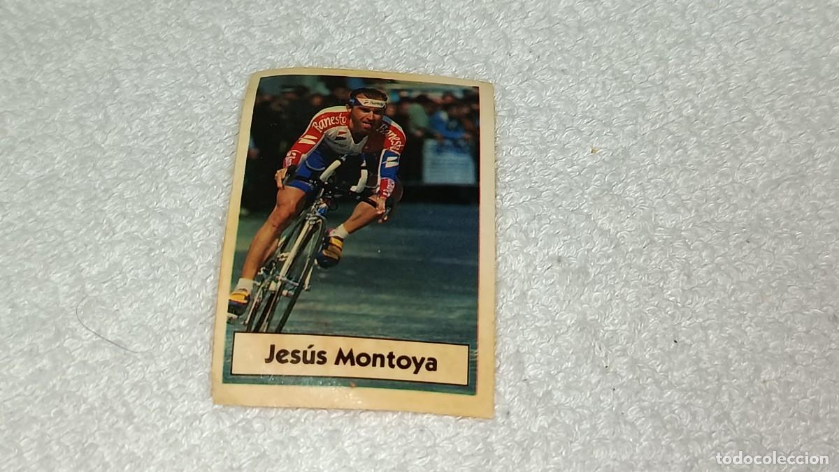 Coleccionismo cromos antiguos: BIMBO BIMBOCAO : ANTIGUO CROMO N&ordm; 36 LA VUELTA CICLISTA DE BIMBO - JESUS MONTOYA - A&Ntilde;OS 90 SIN PEGAR