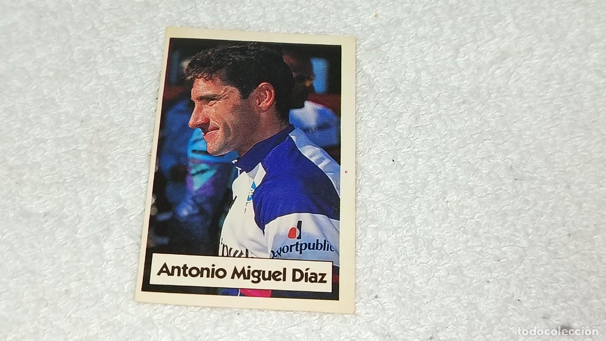 Coleccionismo cromos antiguos: BIMBO BIMBOCAO : ANTIGUO CROMO N&ordm; 23 LA VUELTA CICLISTA DE BIMBO ANTONIO MIGUEL DIAZ A&Ntilde;OS 90