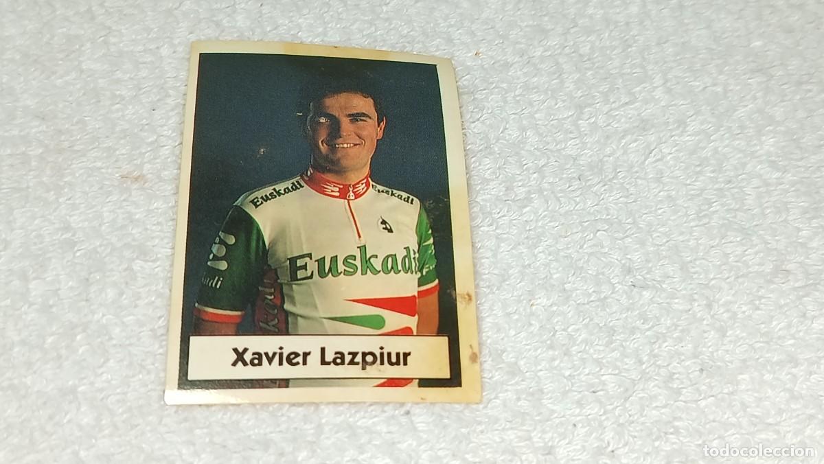 Coleccionismo cromos antiguos: BIMBO BIMBOCAO : ANTIGUO CROMO N&ordm; 46 LA VUELTA CICLISTA DE BIMBO - XAVIER LAZPIUR A&Ntilde;OS 90 SIN PEGAR