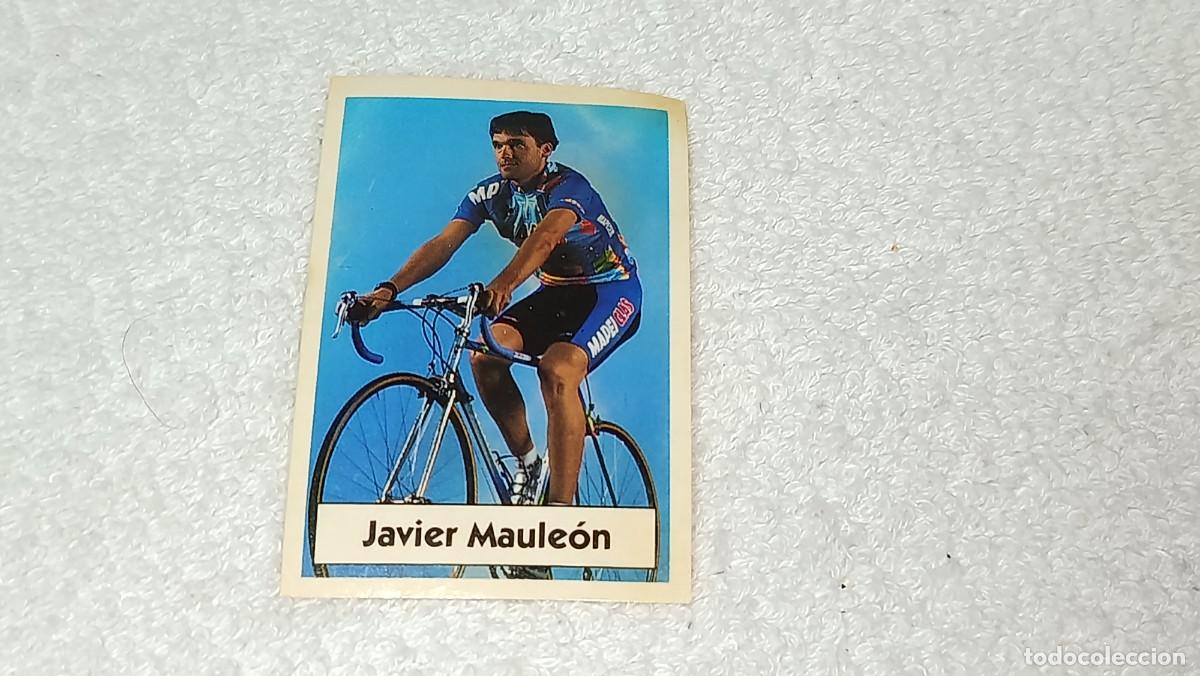 Coleccionismo cromos antiguos: BIMBO BIMBOCAO : ANTIGUO CROMO N&ordm; 68 LA VUELTA CICLISTA DE BIMBO - JAVIER MAULEON A&Ntilde;OS 90 SIN PEGAR