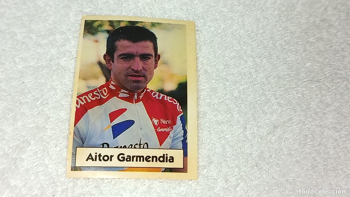 Coleccionismo cromos antiguos: BIMBO BIMBOCAO : ANTIGUO CROMO N&ordm; 40 LA VUELTA CICLISTA DE BIMBO AITOR GARMENDIA A&Ntilde;OS 90 SIN PEGAR
