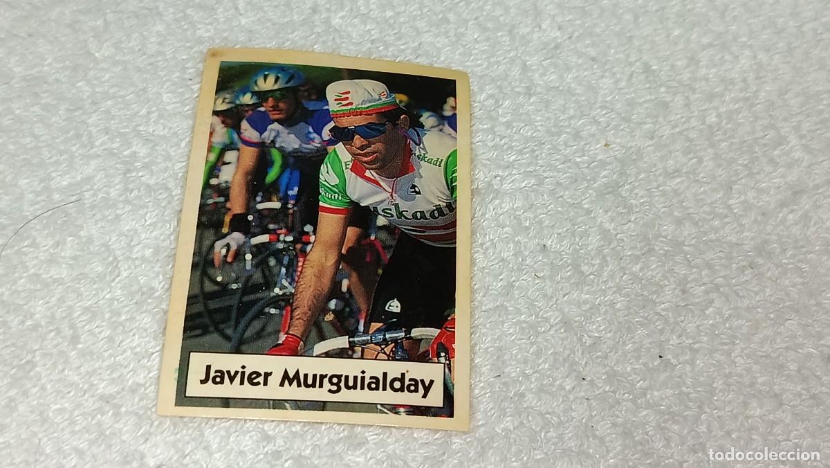 Coleccionismo cromos antiguos: BIMBO BIMBOCAO : ANTIGUO CROMO N&ordm; 42 LA VUELTA CICLISTA DE BIMBO - JAVIER MURGUIALDAY - A&Ntilde;OS 90