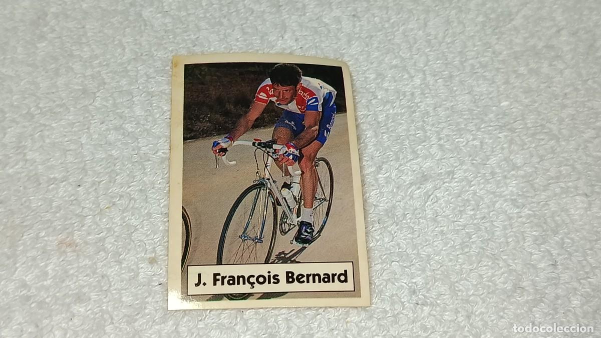 Coleccionismo cromos antiguos: BIMBO BIMBOCAO : ANTIGUO CROMO N&ordm; 38 LA VUELTA CICLISTA DE BIMBO J. FRANCOIS BERNARD A&Ntilde;OS 90