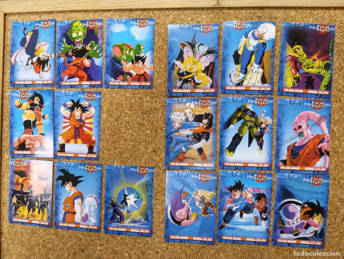 Coleccionismo cromos antiguos: 17 CARTAS CARDS DRAGONBALL Z BOLA DE DRAGON - FINAL FIGHT - PANINI 1996 - DEL 1 AL 18 (FALTA EL 6)