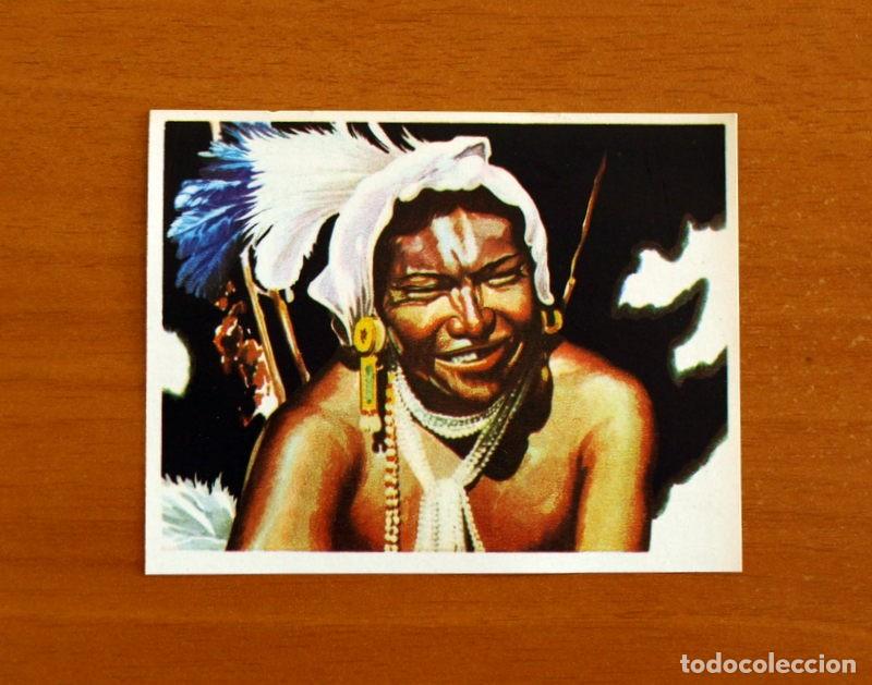 Coleccionismo cromos antiguos: Am&eacute;rica y sus Habitantes - N&ordm; 71 Indio Guaran&iacute; - Editorial Maga A&ntilde;o 1968 - Cromo Nunca Pegado