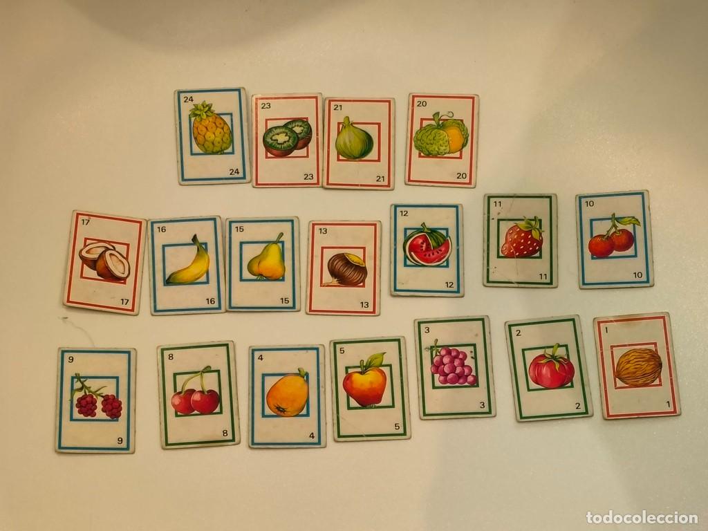 Coleccionismo cromos antiguos: LOTE 18 FICHAS DIFERENTES FRUTAS Y VERDURAS BIMBO A&Ntilde;OS 70