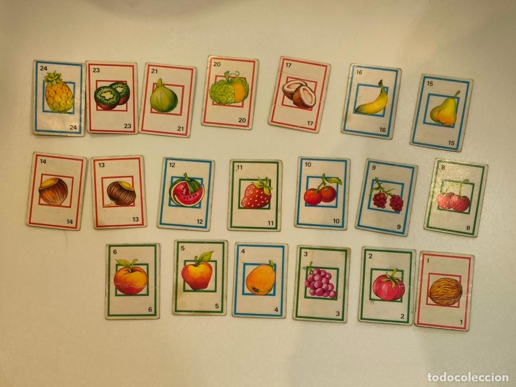 Coleccionismo cromos antiguos: LOTE 20 FICHAS DIFERENTES FRUTAS Y VERDURAS BIMBO A&Ntilde;OS 70