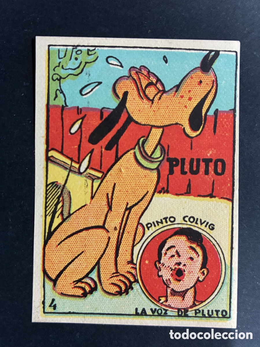 Coleccionismo cromos antiguos: CROMO PLUTO 1939 WALT DISNEY SIN PEGAR # 4 EDITORIAL BRUGUERA