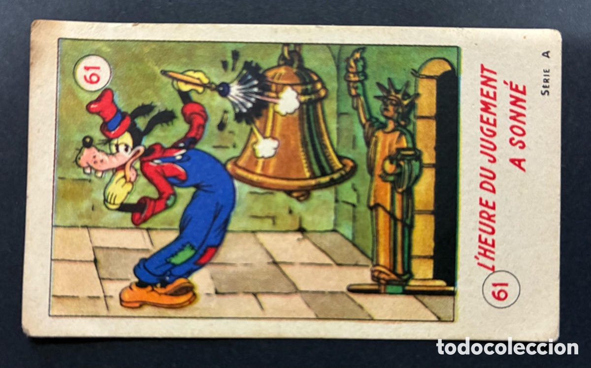 Coleccionismo cromos antiguos: CROMO SIN PEGAR GOOFIE WALT DISNEY # 3 SERIE A 1936