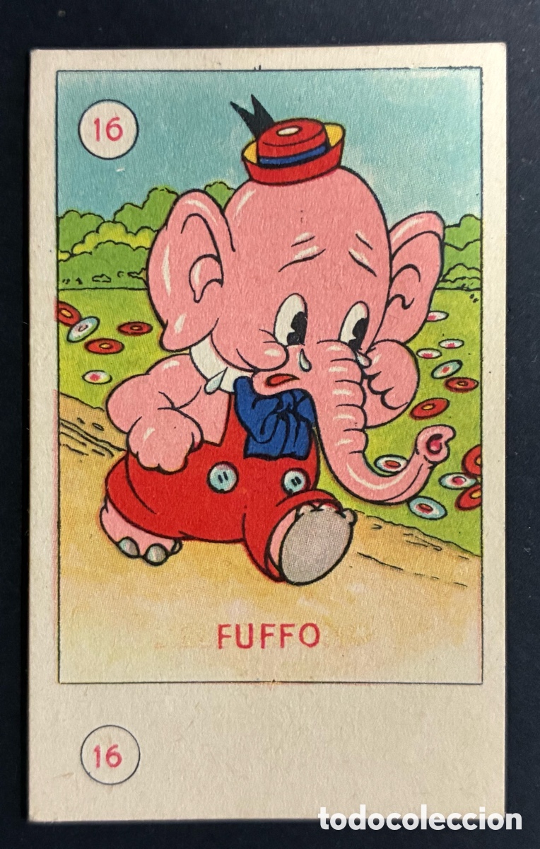 Coleccionismo cromos antiguos: CROMO SIN PEGAR FUFFO WALT DISNEY # 16 1936 ELAN