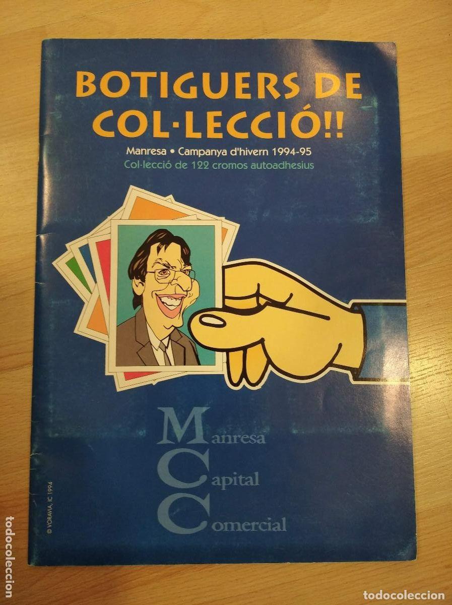 Coleccionismo cromos antiguos: 1 cromo antiguo numero 117 Botiguers de col.lecci&oacute;'. manresa, bages a&ntilde;o 1994-1995