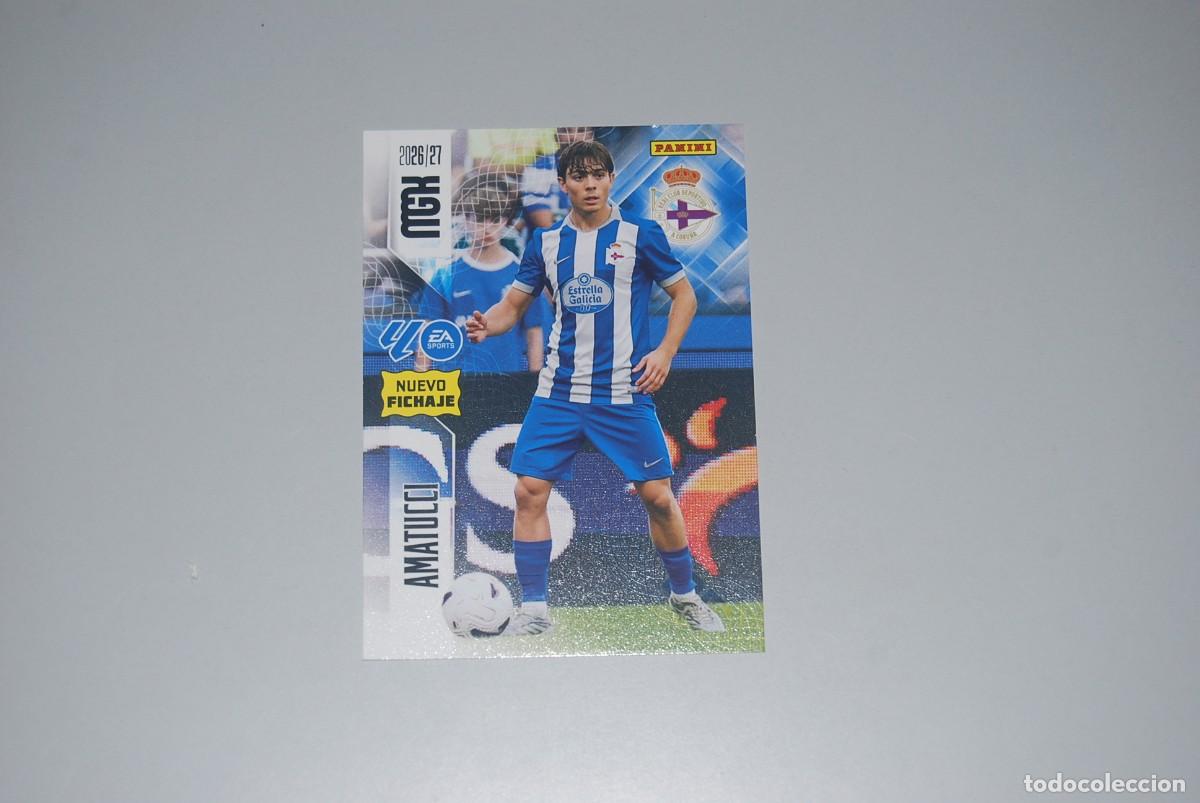 Coleccionismo cromos antiguos: AMATUCCI DEL DEPORTIVO DE LA CORU&Ntilde;A MGK MEGACRACKS NUEVO FICHAJE N&ordm; 452 LIGA 2026-2027, 26-27