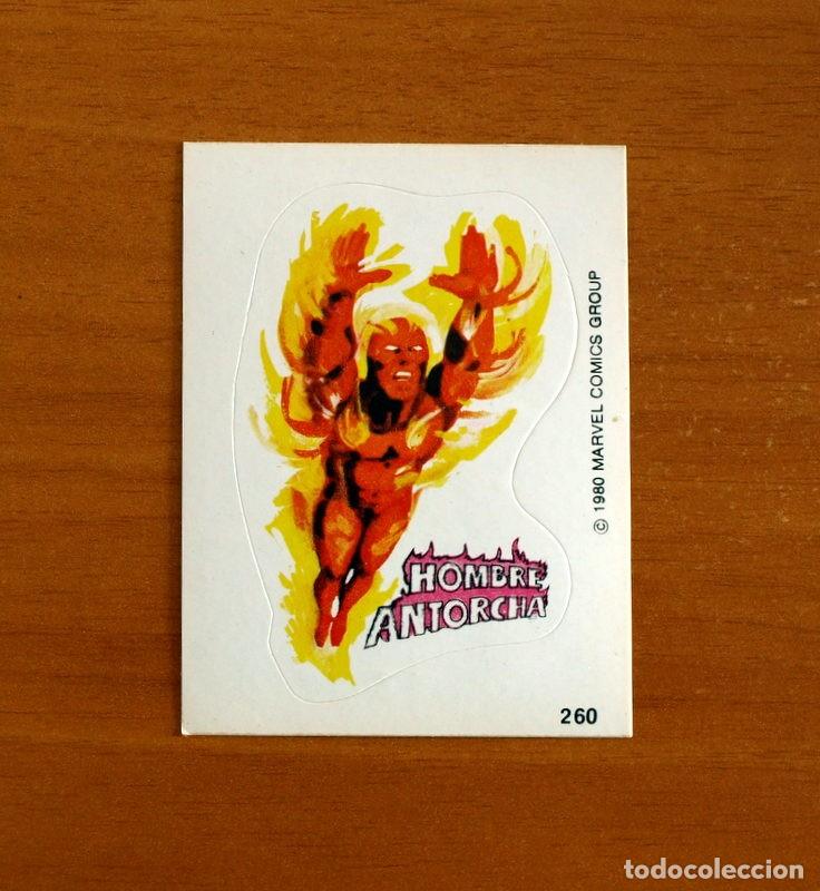 Coleccionismo cromos antiguos: Superh&eacute;roes - N&ordm; 260 Hombre Antorcha - Marvel 1980 Comics Group - Chocolates Terrabusi -Nunca pegado
