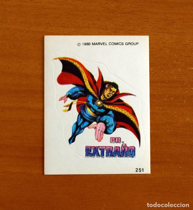 Coleccionismo cromos antiguos: Superh&eacute;roes - N&ordm; 251 Dr. Extra&ntilde;o - Marvel 1980 Comics Group - Chocolates Terrabusi - Nunca pegado