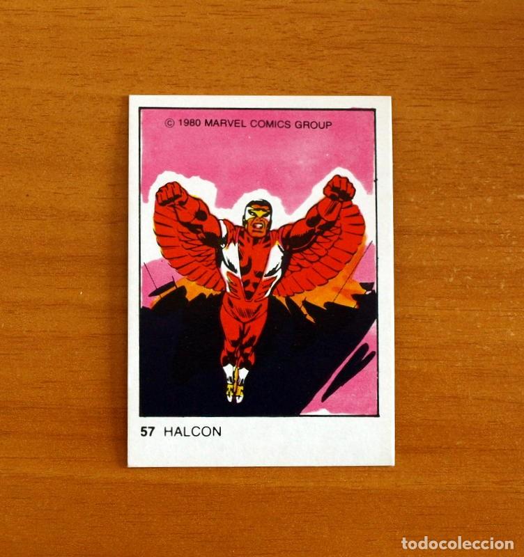 Collectable Antique Stickers: Superh&eacute;roes - N&ordm; 57, Halc&oacute;n - Marvel 1980 Comics Group - Chocolates Terrabusi - Nunca pegado