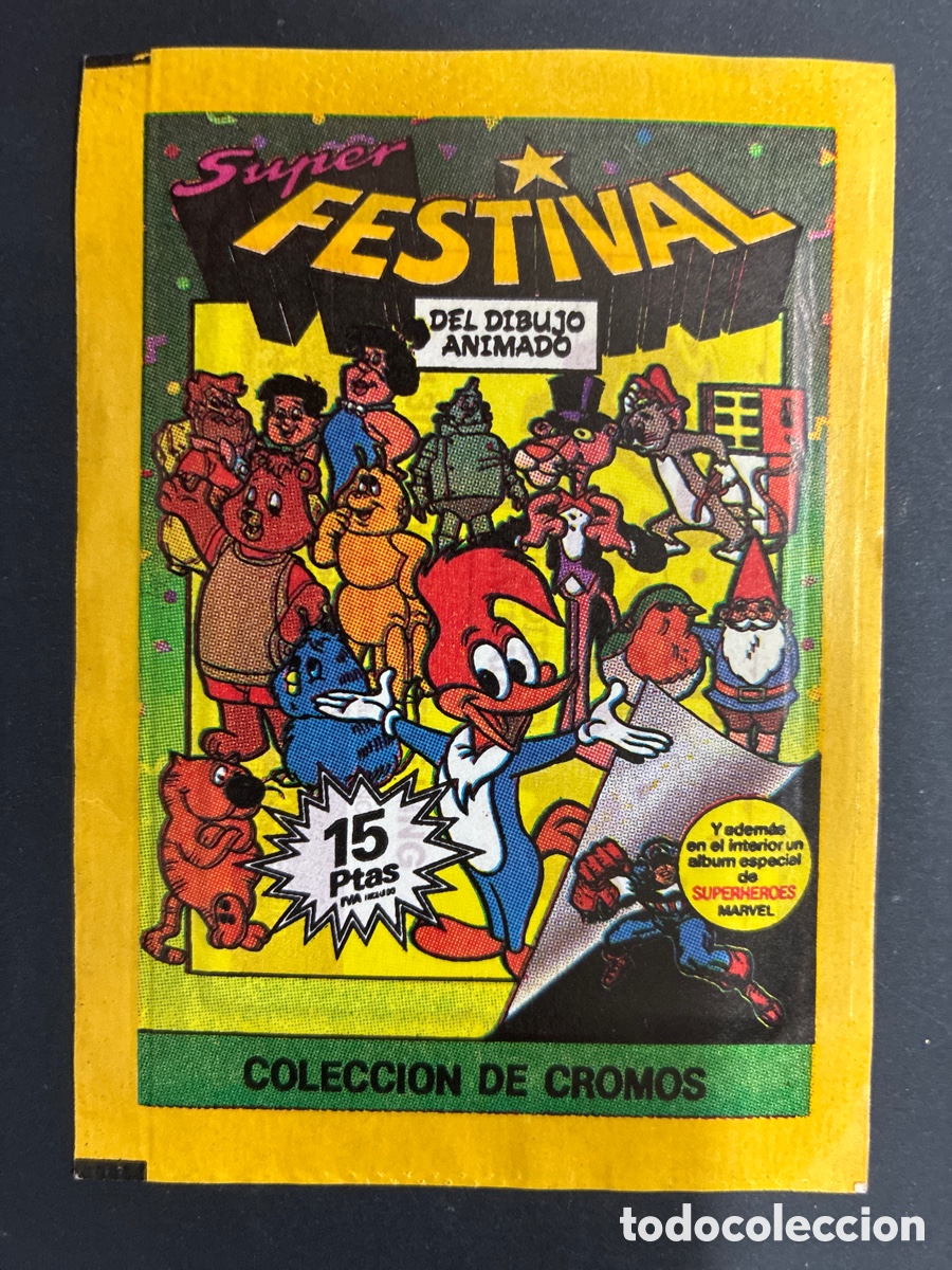 Coleccionismo cromos antiguos: SOBRE CON CROMOS SUPER FESTIVAL DIBUJO ANIMADO EDITORIAL ESTE