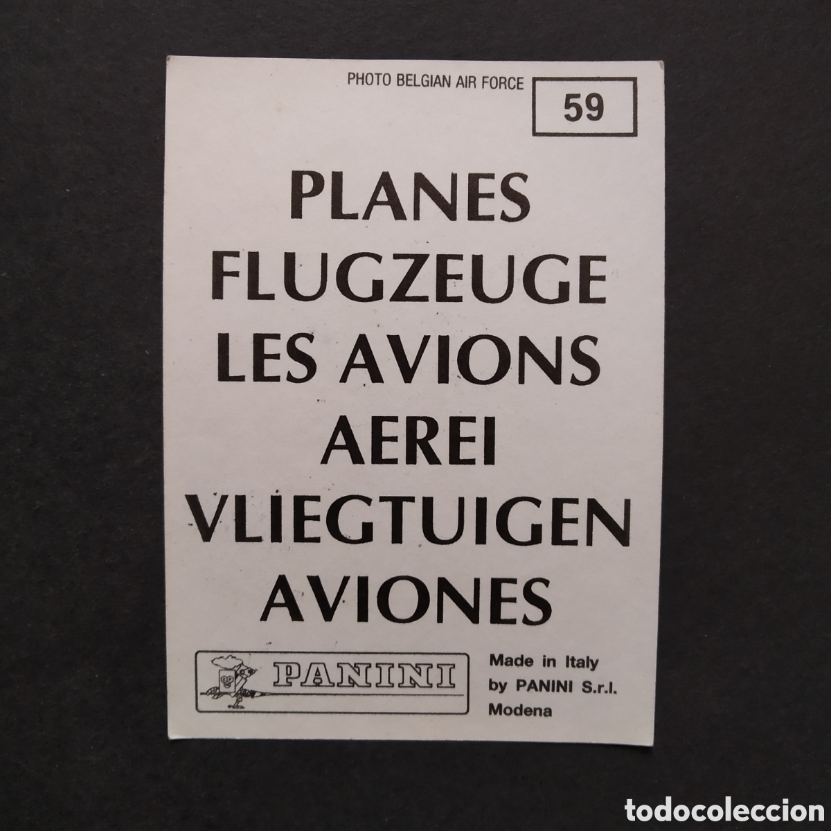 Coleccionismo cromos antiguos: CROMO - N&ordm; 059 - AVIONES - PANINI - A&Ntilde;O 1993 - Foto 2