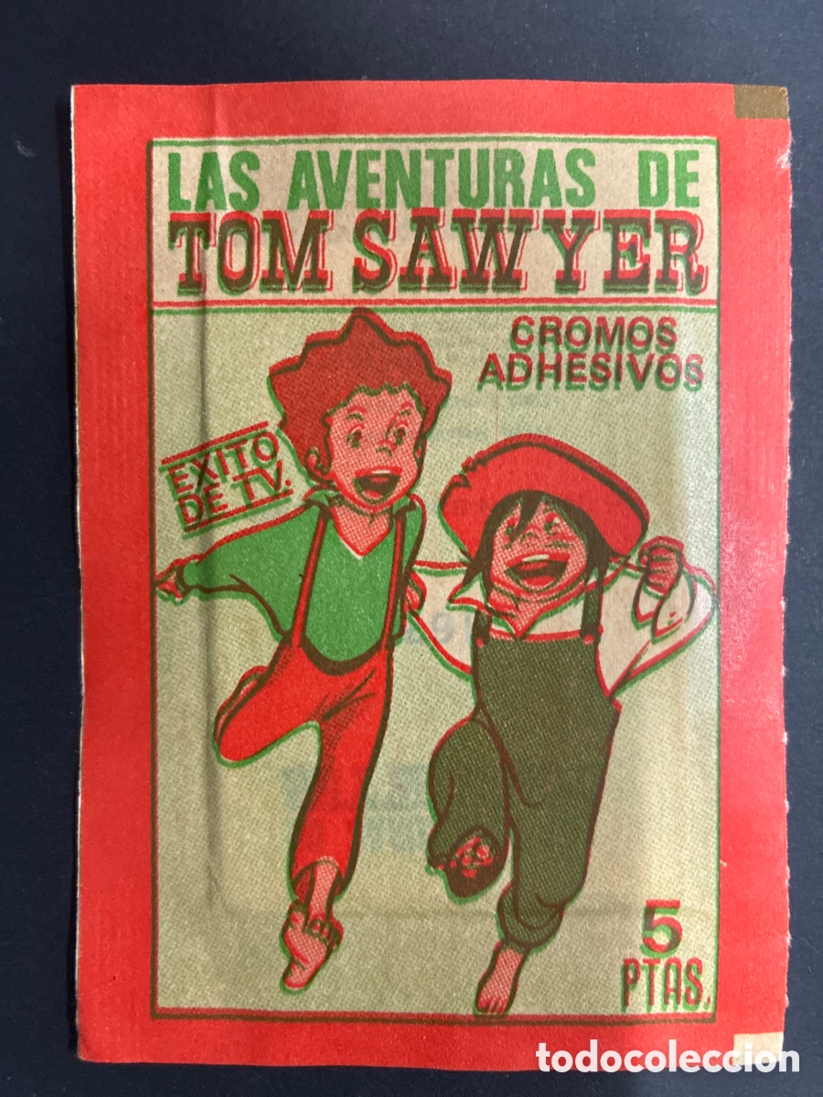 Collectionnisme Cartes &agrave; collectionner anciennes: SOBRE CON CROMOS SERIE TV LAS AVENTURAS DE TOM SAWYER EDITORIAL FHER
