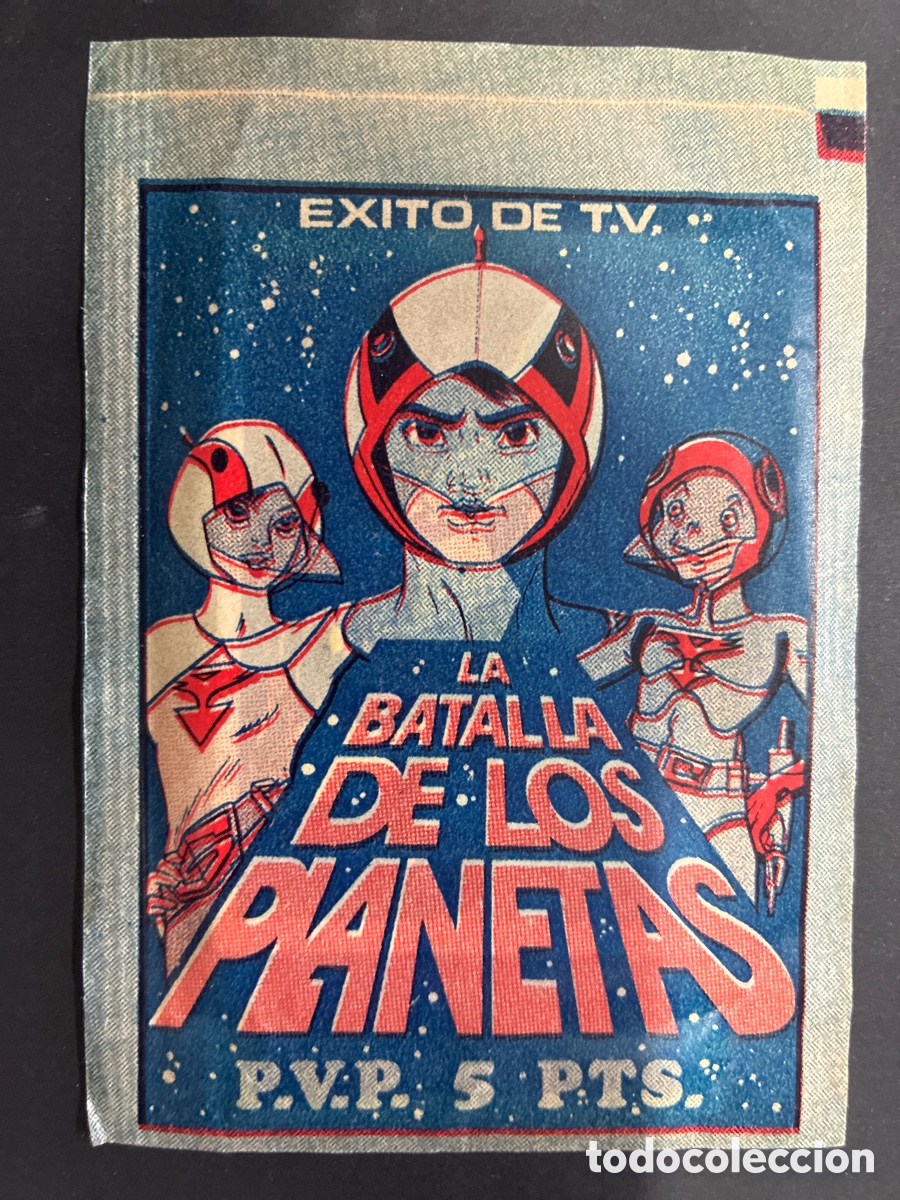 Collectionnisme Cartes &agrave; collectionner anciennes: SOBRE CON CROMOS SERIE TV LA BATALLA DE LOS PLANETAS EDITORIAL FHER