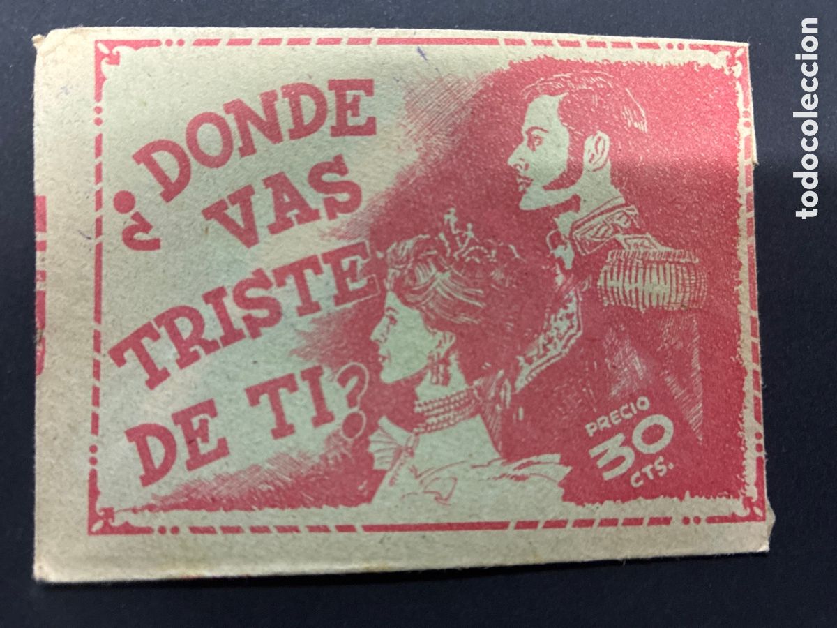 Collectable Antique Stickers: SOBRE CON CROMOS PELICULA DONDE VAS TRISTE DE TI EDITORIAL FHER