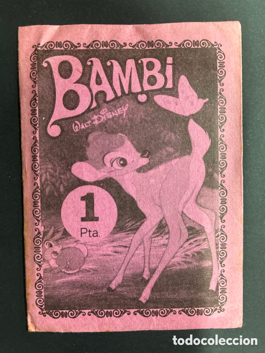 Coleccionismo cromos antiguos: SOBRE CON CROMOS PELICULA BAMBI WALT DISNEY EDITORIAL FHER