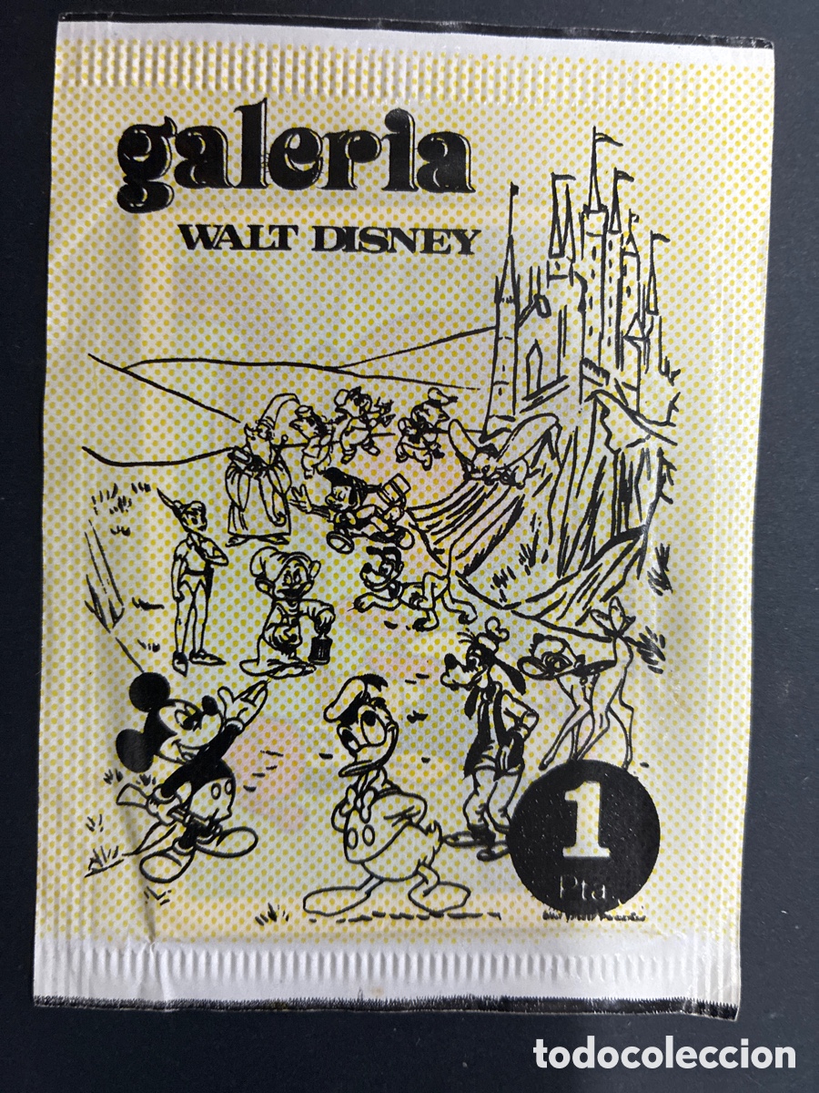 Collectable Antique Stickers: SOBRE CON CROMOS GALERIA DE WALT DISNEY EDITORIAL FHER