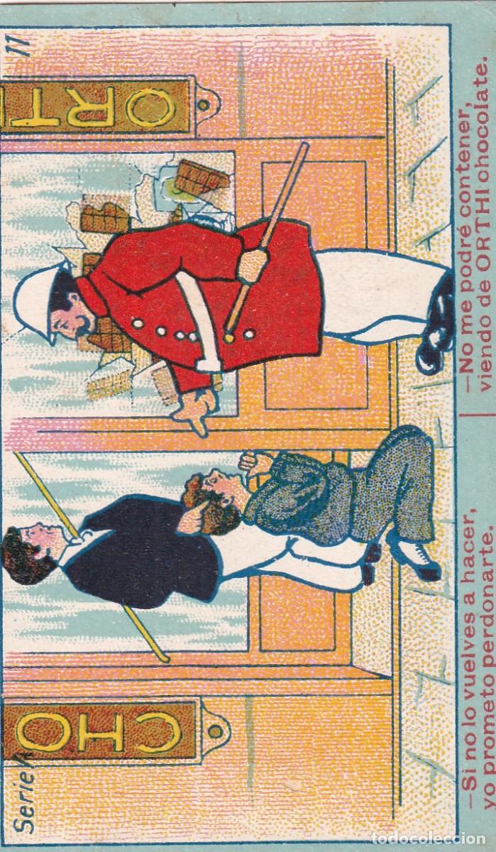 Coleccionismo cromos antiguos: Cromo con publicidad Chocolate Orthi Tarragona. Serie 4 n&ordm; 11