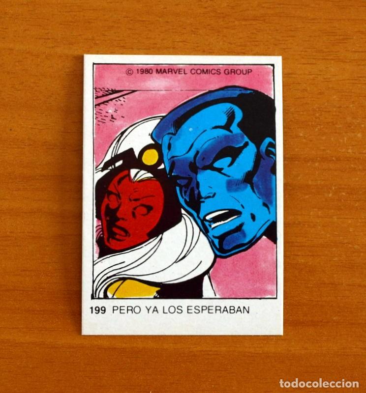 Coleccionismo cromos antiguos: Superh&eacute;roes - N&ordm; 199 Coloso y Tormena -Marvel 1980 Comics Group -Chocolates Terrabusi - Nunca Pegado