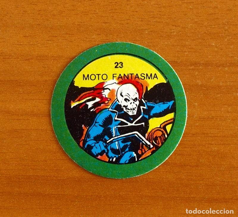 Coleccionismo cromos antiguos: Superh&eacute;roes - N&ordm; 23 Moto Fantasma - Marvel 1980 Comics Group - Chocolates Terrabusi - Nunca pegado