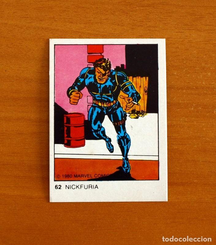Coleccionismo cromos antiguos: Superh&eacute;roes - N&ordm; 62, Nick Furia - Marvel 1980 Comics Group - Chocolates Terrabusi - Nunca pegado