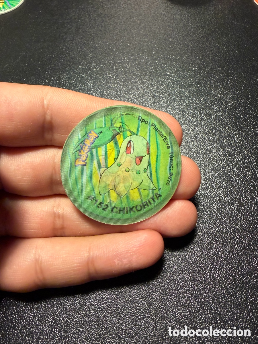 Coleccionismo cromos antiguos: POKEMON TAZO 3 HOLOGR&Aacute;FICO - N&ordm; 152, 153, 154 CHIKORITA, BAYLEEF, MEGANIUM - MATUTANO