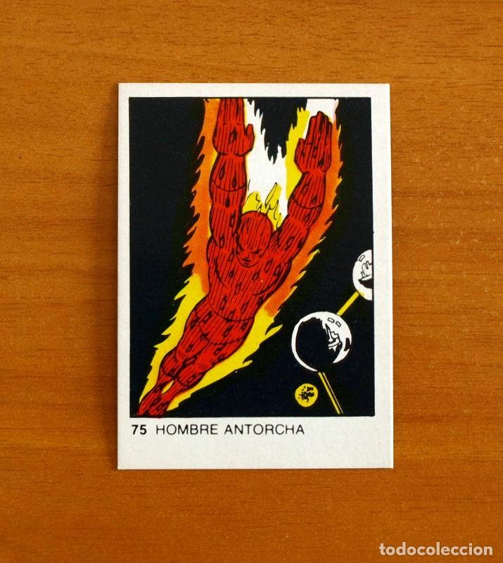 Coleccionismo cromos antiguos: Superh&eacute;roes - N&ordm; 75, Hombre Antorcha - Marvel 1980 Comics Group- Chocolates Terrabusi - Nunca pegado